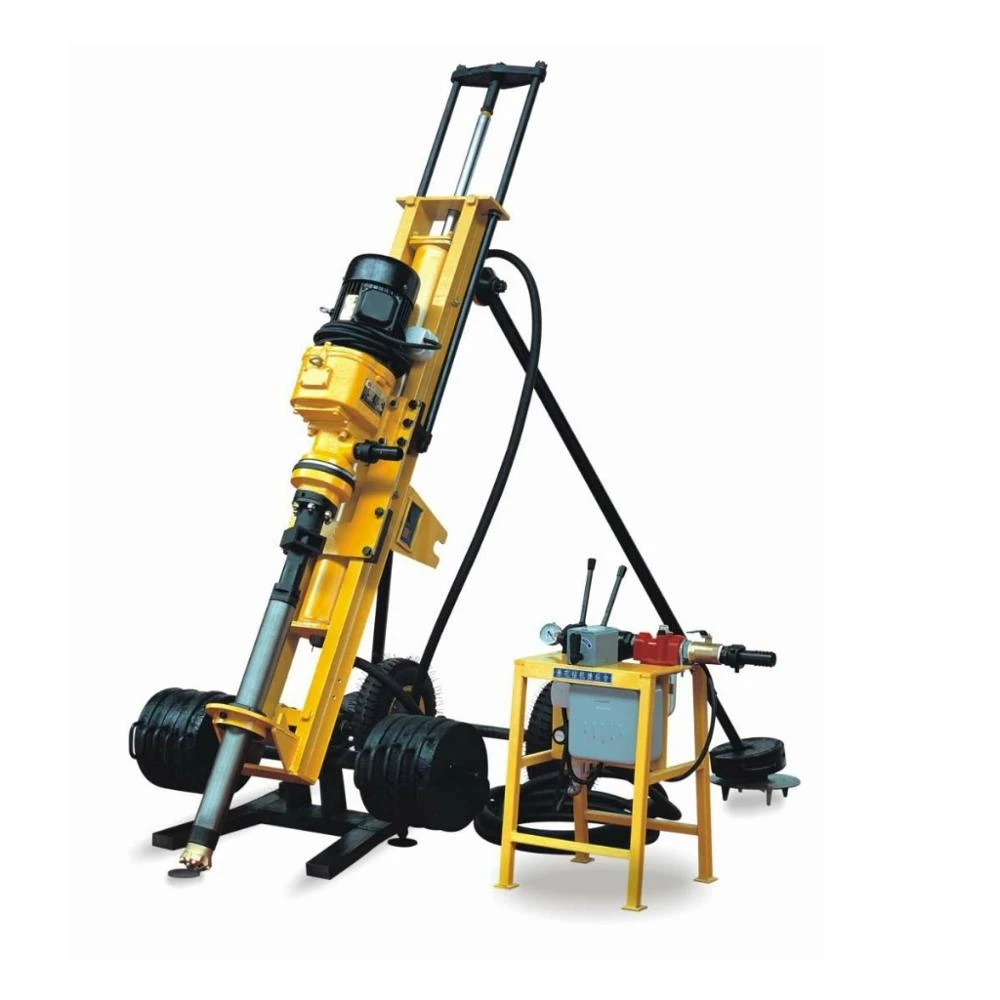 energy saving 380V 3 phase small electric hard rock and soil pneumatic DTH drilling rigs machine HQD70