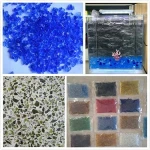 Epoxy Flooring Crushed Colored Glass Chip Bead For Terrazzo