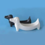 European Style Fashion ceramic dog figurines, european ceramic dog, white porcelain to be decorated