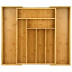 Expandable Utensils  Adjustable Cutlery  Kitchen Drawer Organizer  Bamboo Cutlery Tray