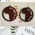 Import Explosion models exaggerated African pattern geometric round map earrings fashion wood earrings from China