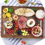 Extra Thick Walnut Wood Edge Grain Cutting Board Reversible Butcher Block Cheese Charcuterie Board