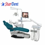 Factory Comfortable Dental Chair Unit up-Mounted with Real Leather Material Dental Clinic Chair Dental Product