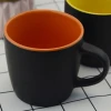 Factory direct cheap price matte ceramic mug inside color for drinking coffee