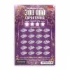 Factory direct full color printing Paper scratch winning card/lottery ticket
