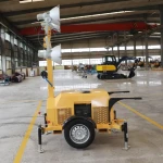 Factory direct sales diesel generator industrial 20m high mast  portable  yanmar l70n light towers