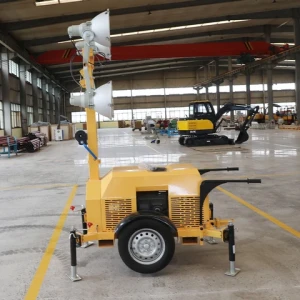 Factory direct sales diesel generator industrial 20m high mast  portable  yanmar l70n light towers