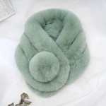 Factory Direct Wholesalereal fur scarves fashion fake fur stole shawl wrap scarf faux fur neck infinity scarf