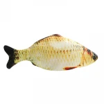 Factory Hot Selling Amazon USB Charging Plush Fish Toy Electric Simulation Fish Interactive Floppy Smart Pet kicker Fish Toy