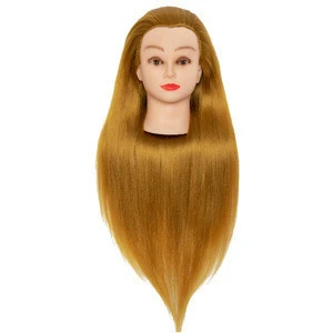 Factory Hot Selling Female and Male Straight synthetic hair training mannequin head