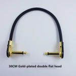 Factory Price LY-30 6.35 audio cord 90 degree flat head cord hexagon square head musical instrument cord Guitar cabl