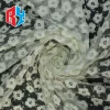 Factory supply floral plain 100% polyester net sequin embroidery fabric