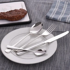 Factory wholesale fork knife and spoon flatware 18/8 stainless steel cutlery set