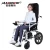 Import Factory wholesale high grade caster high back electric wheelchair from China