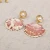 Import Fashion Beach Colorful 18K Gold Plated Baroque Natural Shell Pearl Drop Earring from China