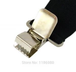 Fashion Black Adjustable Braces Men Elastic X-Back Suspenders