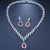 Import Fashion bridal jewelry Zircon droplet necklace earring set Necklace earring combination set suitable for weddings from China