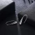 Import Fashion classic black thread drop earrings teardrop back earrings from China