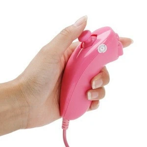 Fashion Cute New Arrival Pink Nunchuck left hand Controller for Wii