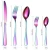 Import Fashion Design Elegant Stainless Steel Cutlery Set Dinner Tableware Stainless Steel Knife Spoon and Fork Set from China