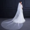 Fashion High quality plain long wedding veil  lace
