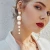 Import Fashion imitation pearl long earrings exaggerated size pearl Tassel Earrings Earrings women jewelry from China