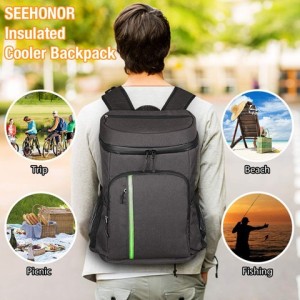 Fashion Lightweight Soft Insulated Leakproof Lunch Cooler Bag travel cooler Backpack for Picnic Hiking trip fishing custom
