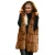 Import Fashion Pure Color Hooded Winter Cardigan Faux Fur Vest Coat women hoodie fur coat vest wholesale from China