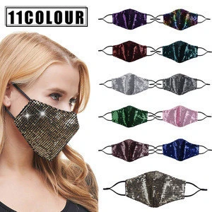 Fashion sequins party masking bling bling masking 11 colors fancy face cover in stock
