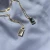Import Fashion Stainless Steel Jewelry 18K Gold Plated Square Pendant Black White Shells Turquoise Abalone Necklace from China