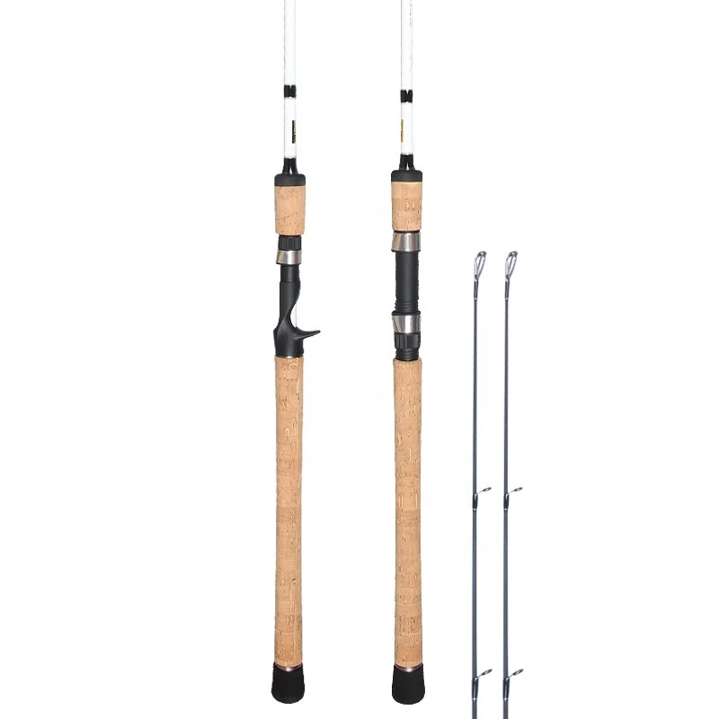Fishing Rods Graphite Lightweight Ultra Light Trout Rods 2 Pieces Cork Handle Crappie Fishing Rod