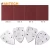 Import five holes mouse sanding paper with hook and loop disc red aluminum oxide material fantech manufacturer from China