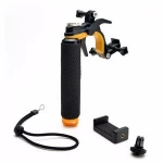 Floating Hand Grip Bobber Handles with Shutter Pistol Trigger / Phone Clip Gadgets / LED Light Lamp Mount for Go Pro Hero5 6