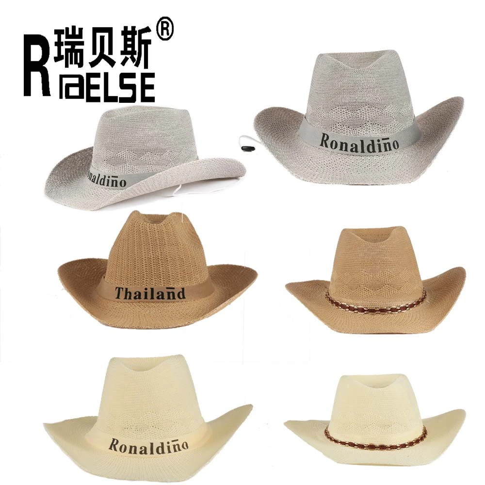 folding hats cheap customized knitting cowboy hat