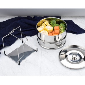 Food steamers stackable 304 Stainless Steel steamer insert pans