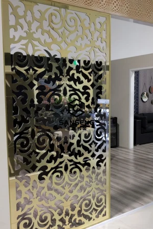 Foshan stainless steel metal aluminum room partition divider screen