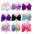 Import free shipping 2020 6 inch  jojo siwa new children&#x27;s bow hairpin laser hollow out cloth ribbon hair bow from China