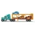 Import Friction Power Transport Cargo Truck Toy Construction Cars Model With Multiple Vehicles Double Decker Trailer Toys from China