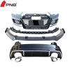Front bumper with grill for audi general version A3 cosmetic into rs3 car body kits rear bumper2020