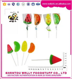 Fruit Hard Candy Hand Made Confectionery Supplier Custom Flat Wholesaler Shape Sweets Lollipop