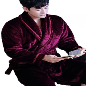 Fugari Super Soft and Warm Pajama Mens Bathrobes