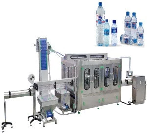 Full Automatic 3 in 1 Rotary Bottling Mineral Water Bottle Filling Machine Price of Mineral Water Plant