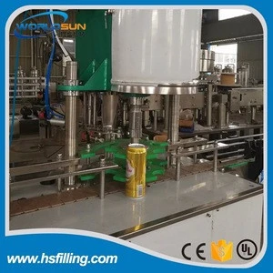Full automatic pop-top can filling machine for carbonated drink