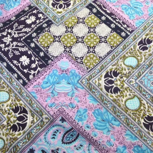 Full color pure cotton fabric with turkish style pattern