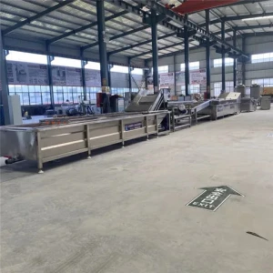 Fully Automatic New Ozone Preserved Vegetable Kimchi Cutter Washing Processing Production Line with Fryer Meat Slicer Machines