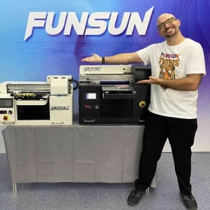 Funsun UV Printer Digital Flat Bed UV Led Printing Machine Classic Small A2 A3 A4 Varnish Flatbed UV Printer