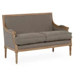 Furniture Sofa Home Wood Chair Hotel Design Settee High Back And Modern French Classic Loveseat