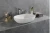 Import FW-2230 Artificial Stone Countertop Bathroom Oval Wash Basin from China