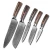 Import gadgets kitchen accessories stainless steel good quality cheap 8pcs kitchen knife set gift bread knife chef knife from China