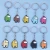 Import Game Among Anime Keychain Charm Metal Colorful Key Chains Car Keychain Accessories from China